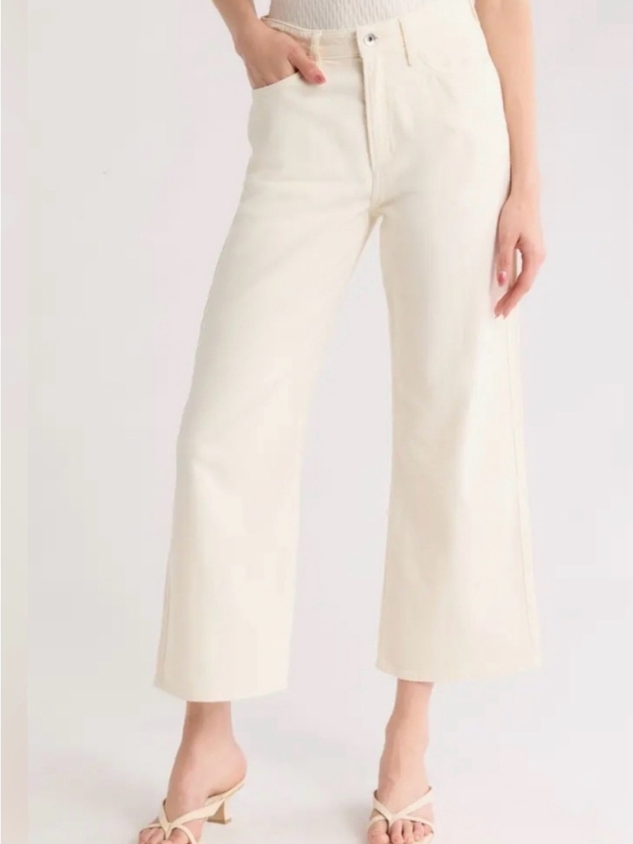 Rag & Bone Lori Crop Jeans (Ecru)